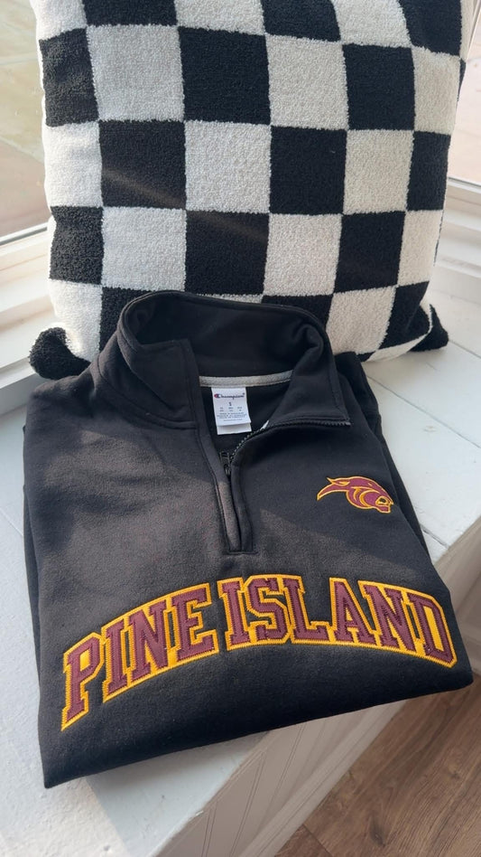 Pine Island Champion Embroidered 1/4 Zip